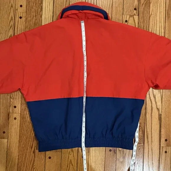 Vintage Alpine Designs Gore-Tex Jacket Mens Medium Red Blue Ski Coat Retro 90s - Picture 8 of 14